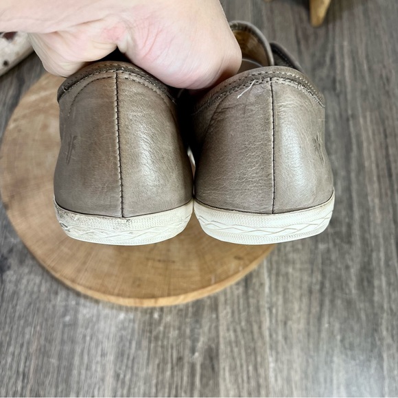 *FRYE | Mindy Slip-On Leather Sneaker Shoes in Tan Brown Size 9.5 - Picture 13 of 16